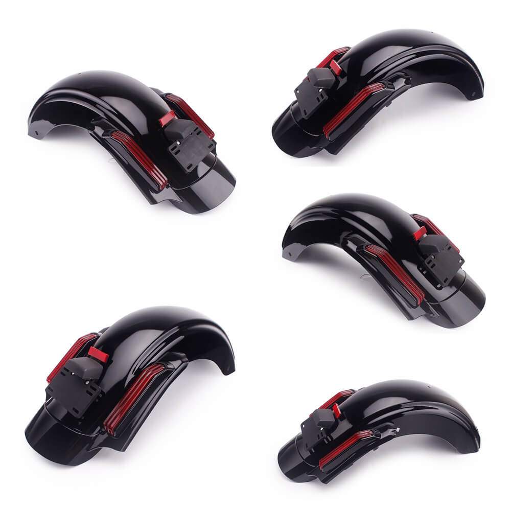 LED CVO Style Rear Fender System For Harley Davidson Touring Road Electra Glide FLHR FLHT FLHX 2014-2020 19 Models - pazoma