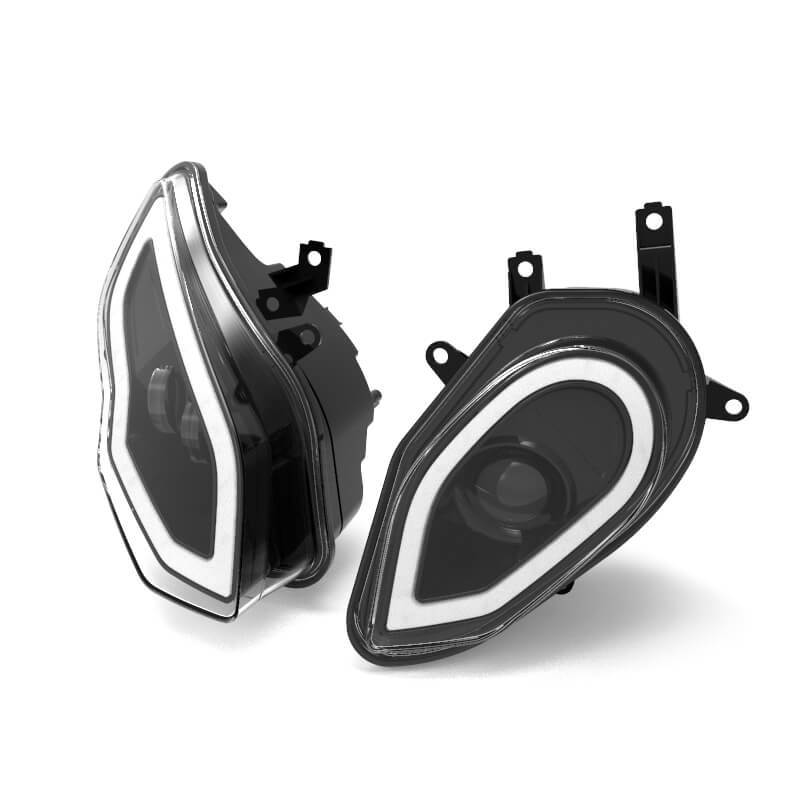 LED Headlight Headlamp Assembly with Daylight Running Light DRL for BMW S1000RR K46 2015-2018 "plug & play" Brighter than stock - pazoma