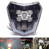 LED Headlight Headlamp with Beam For KTM EXC EXCF SX SXF XC XCF XCW XCFW 125 150 250 300 350 450 530 SMCR 690