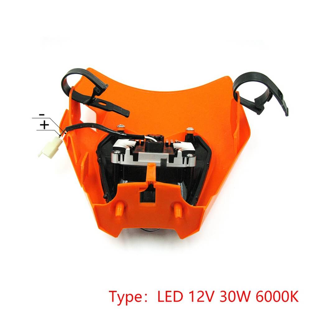 LED Headlight Kits With Shell Enduro Trail For KTM EXC-F EXC XC XCF XC-W Six Days EXC-F 250 300 350 450 500 530 Husqvarna FC FE TC TE 17-20 - pazoma