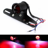 LED Tail Light Lucas-Style with Plate Bracket Rear Brake Stop Lamp BSA Cafe Racer Bobber Chopper Custom Harley Vintage XS650 CB500