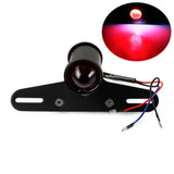 LED Tail Light Lucas-Style with Plate Bracket Rear Brake Stop Lamp BSA Cafe Racer Bobber Chopper Custom Harley Vintage XS650 CB500 - pazoma