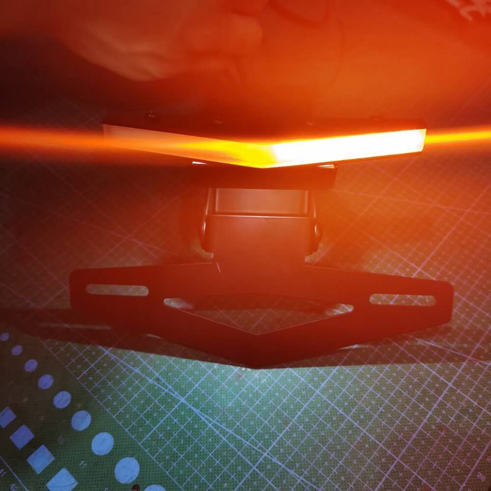 LED Tail Tidy Fender Eliminator Kit Rear Integrated Turn Signals License Plate Light Bracket For Ducati Hypermotard 950 / SP 2019-Present - pazoma