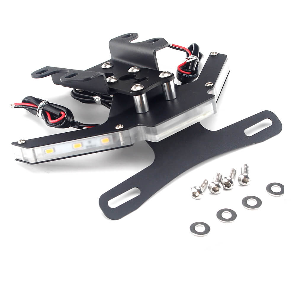 LED Tail Tidy Stealth Fender Eliminator Kit Integrated Turn Signals License Plate Holder Light Bracket For YAMAHA MT-07 FZ-07 2014-2021 - pazoma