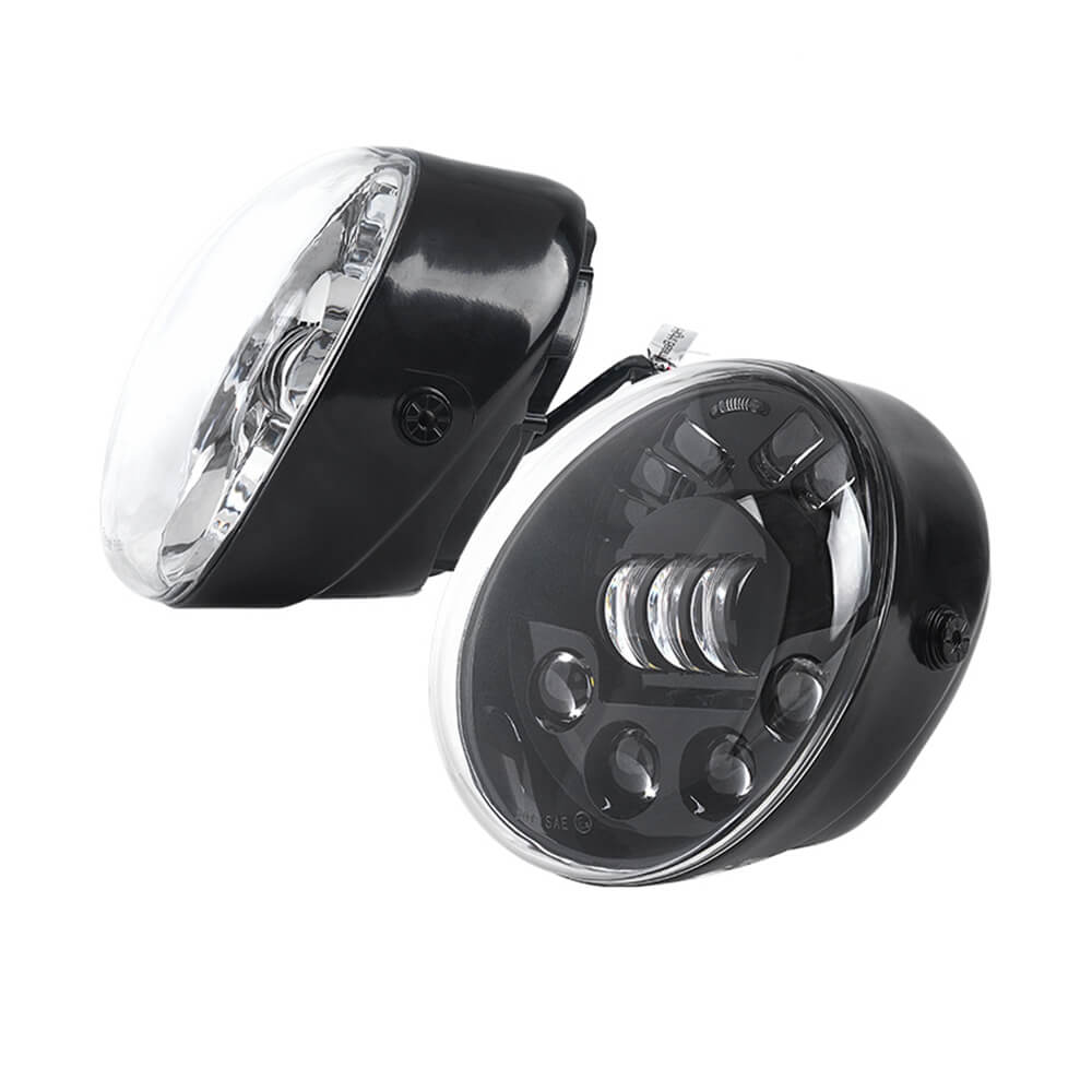 LED Ultra View Headlight Headlamp W/DRL For Harley V-Rod VRSCX VRSCA VRSCB Muscle VRSCF VRSCSE Night Rod Special VRSCDX Street Rod VRSCR 02-17 - pazoma