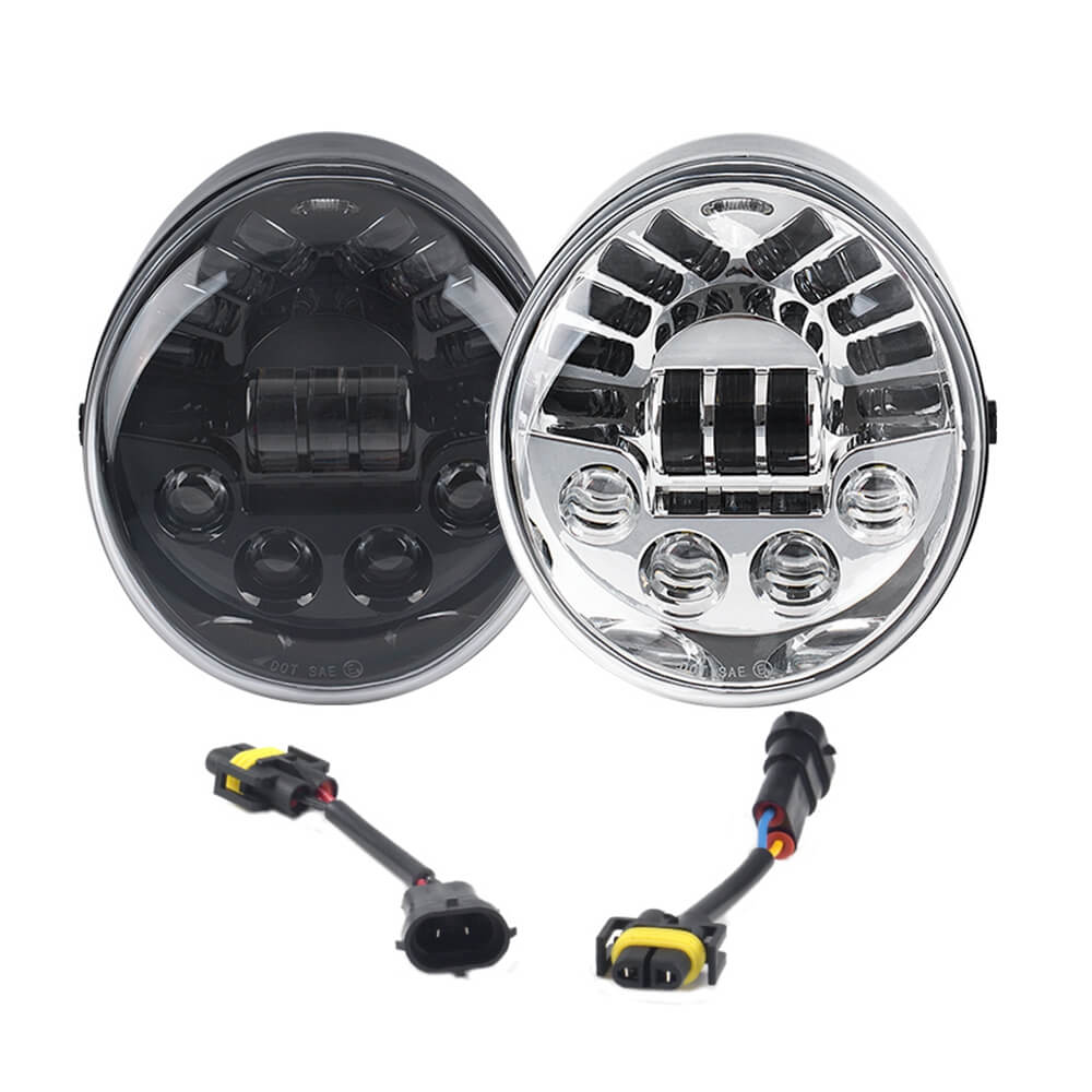 LED Ultra View Headlight Headlamp W/DRL For Harley V-Rod VRSCX VRSCA VRSCB Muscle VRSCF VRSCSE Night Rod Special VRSCDX Street Rod VRSCR 02-17 - pazoma