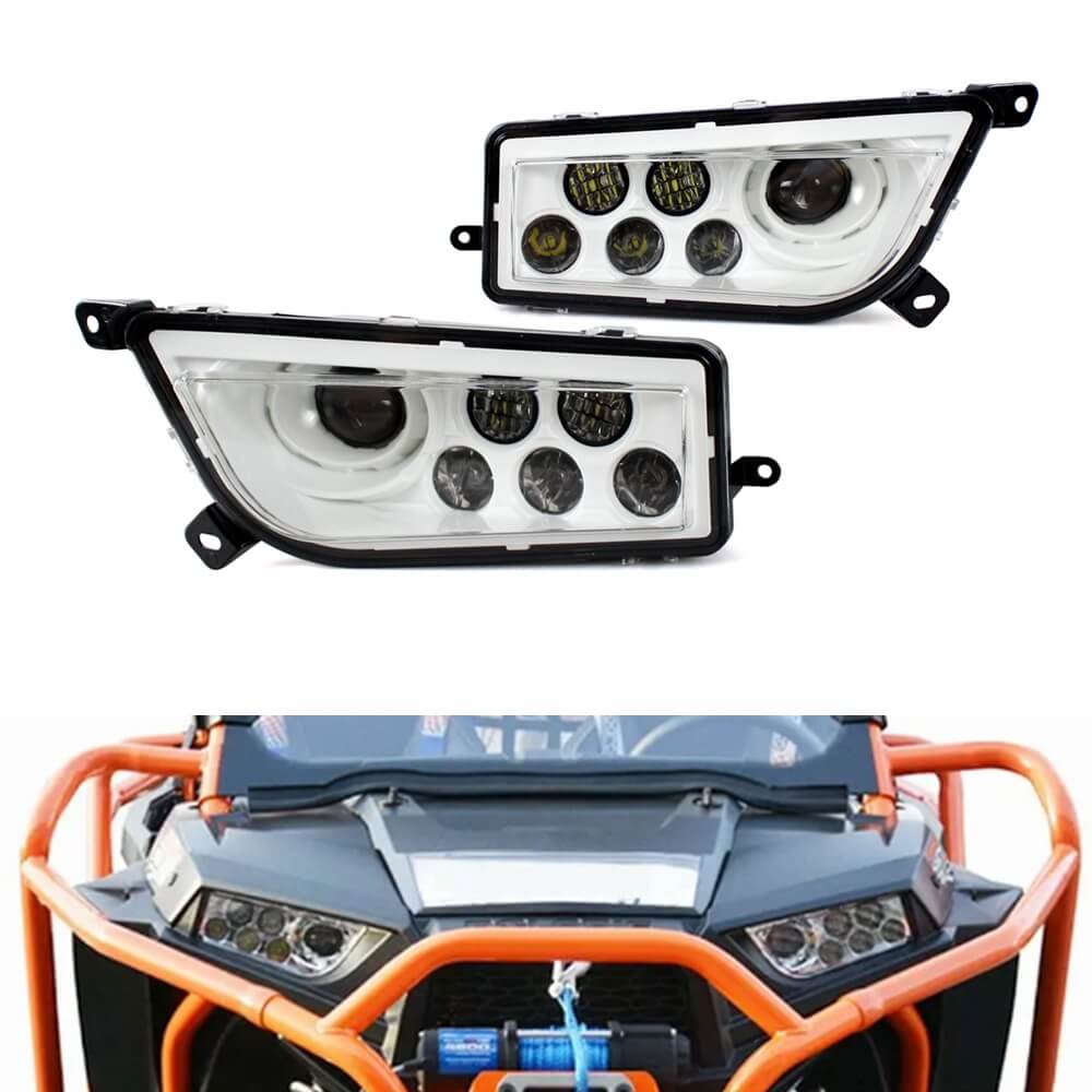 2014-2020 Polaris RZR 1000 XP Turbo RZR 900 General Conversion LED Headlights Kit Replacement Headlamp - pazoma