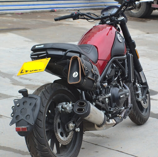 Benelli Leoncino 500 BJ500 LED Tail Tidy Stealth Fender Eliminator Kit Rear Tail Brake Light Turn Signal License Plate Light Bracket - pazoma