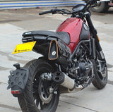 Benelli Leoncino 500 BJ500 LED Tail Tidy Stealth Fender Eliminator Kit Rear Tail Brake Light Turn Signal License Plate Light Bracket - pazoma