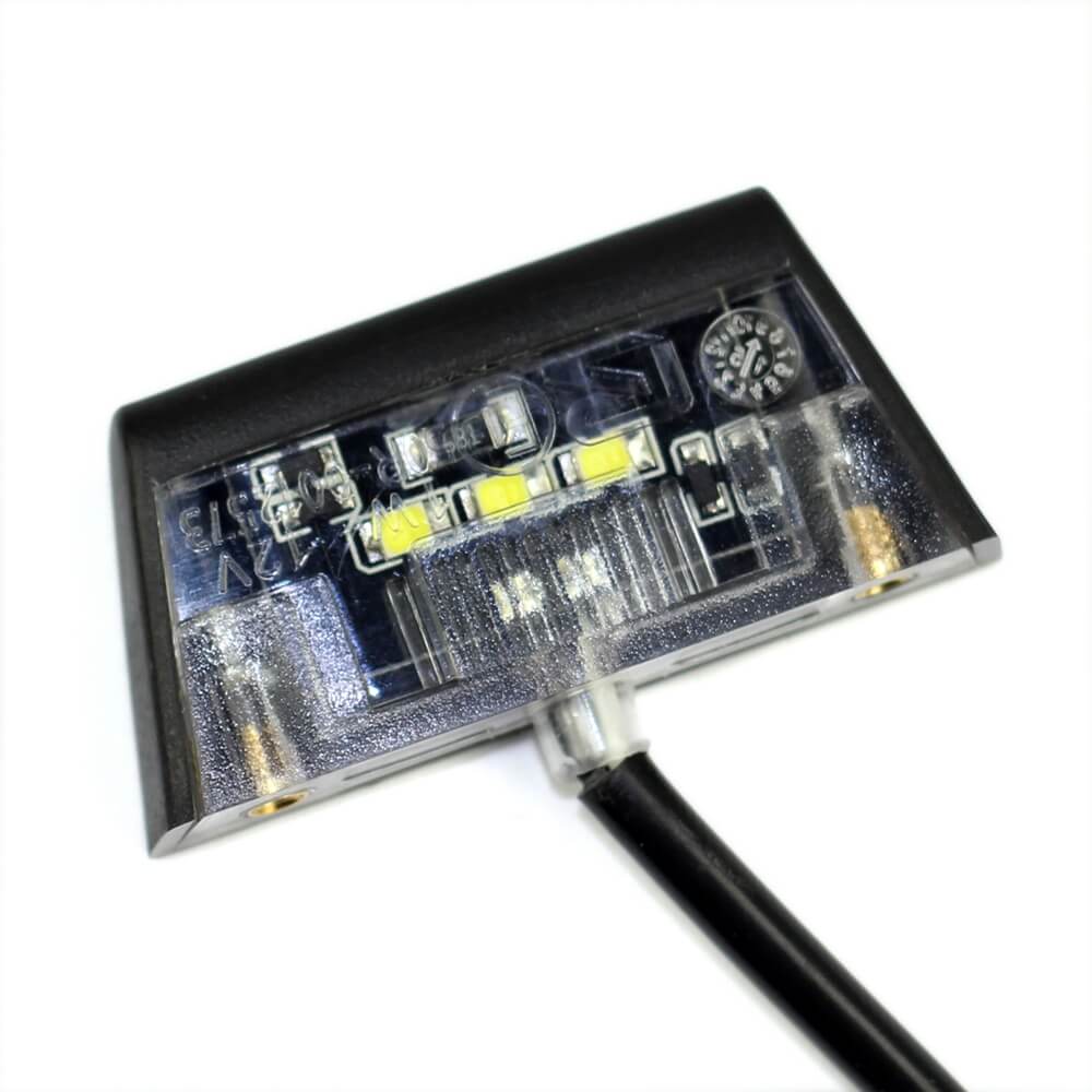 Universal Motorcycle Rear LED Number License Plate Light White Motorbike Scooter 12V Auxiliary Lamp Waterproof 1PC - pazoma