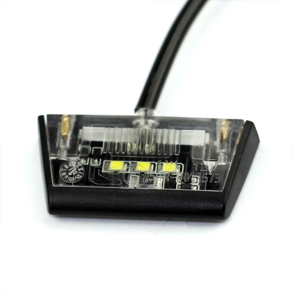 Universal Motorcycle Rear LED Number License Plate Light White Motorbike Scooter 12V Auxiliary Lamp Waterproof 1PC - pazoma