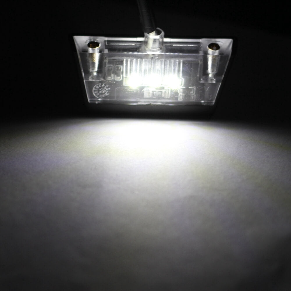 Universal Motorcycle Rear LED Number License Plate Light White Motorbike Scooter 12V Auxiliary Lamp Waterproof 1PC - pazoma