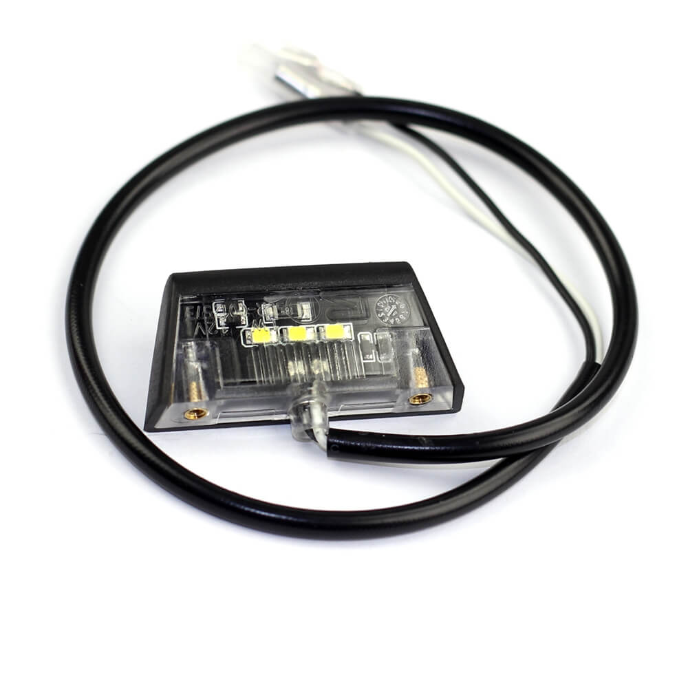 Universal Motorcycle Rear LED Number License Plate Light White Motorbike Scooter 12V Auxiliary Lamp Waterproof 1PC - pazoma