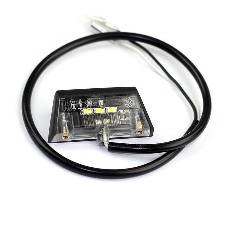 Universal Motorcycle Rear LED Number License Plate Light White Motorbike Scooter 12V Auxiliary Lamp Waterproof 1PC - pazoma