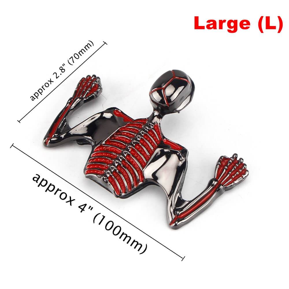 Motorcycle Metal Skeleton Skull Figure Statue Fender Visor Ornament Headlight Visor Trim Headlamp Decorative - pazoma