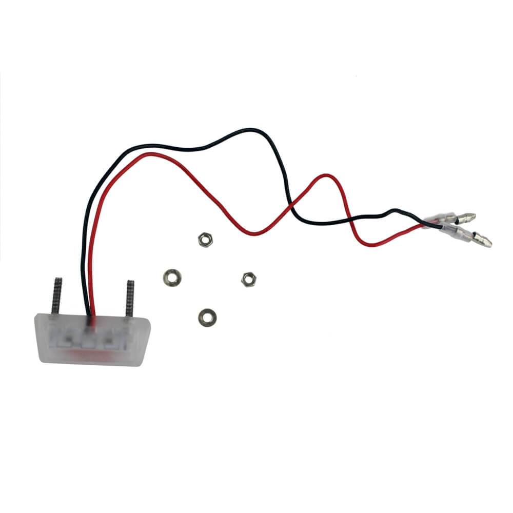 Universal Motorcycle LED License Number Plate Light White LED Water Drop Style Dirt Bike Motocross Quads ATV UTV Scooters - pazoma