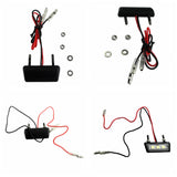 Universal Motorcycle LED License Number Plate Light White LED Water Drop Style Dirt Bike Motocross Quads ATV UTV Scooters - pazoma