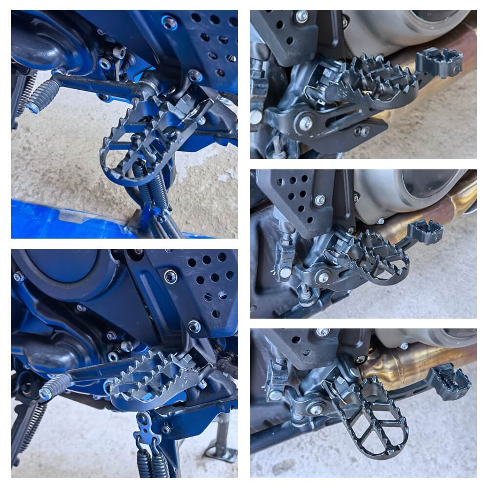 Motocross MX Style Steel Rider Footpegs Footrest Pegs For Harley Pan America 1250 ST Special RA1250 RA1250S RA1250SE CVO 2021-2025 - pazoma