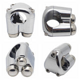 Universal CNC Triple Micro Switch Button Housing - 22mm 7/8-inch Handlebar 3-Button Control Momentary M-Switch Kit Cafe Racer - pazoma