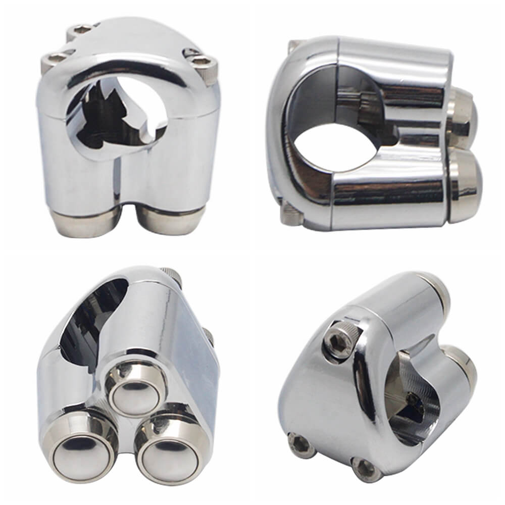Aluminum Alloy CNC Motorcycle Switches 3-Button Control Momentary 1 Inch 25.4mm Handlebar M-Switch Start Kill Horn Reset Button Microswitch - pazoma