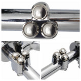 Universal CNC Triple Micro Switch Button Housing - 22mm 7/8-inch Handlebar 3-Button Control Momentary M-Switch Kit Cafe Racer - pazoma