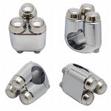 Universal CNC Triple Micro Switch Button Housing - 22mm 7/8-inch Handlebar 3-Button Control Momentary M-Switch Kit Cafe Racer - pazoma