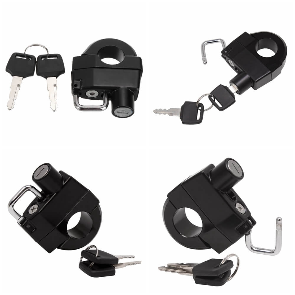 Motorcycle 25mm Handlebars Helmet Lock For HARLEY-DAVIDSON XL 883 1200 - pazoma
