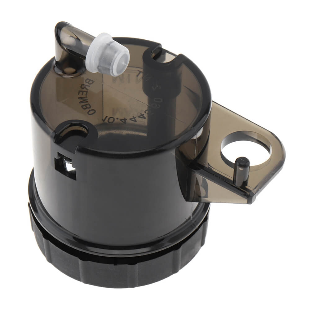 45CC 45ML 90° Outlet Pump Cup Big Oil Cup Front Brake Clutch tank Fluid Bottle Reservoir For Ducati Brembo 19RCS 19 RCS Smoke - pazoma