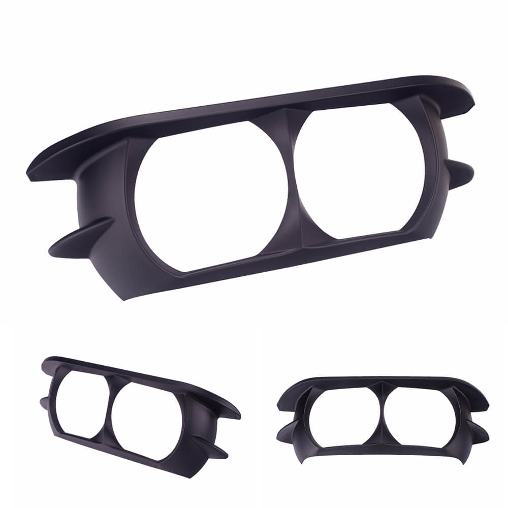 Motorcycle Dual Headlamp Headlight Trim Cover Bezel for Harley Road Glide 2015-2024 - pazoma
