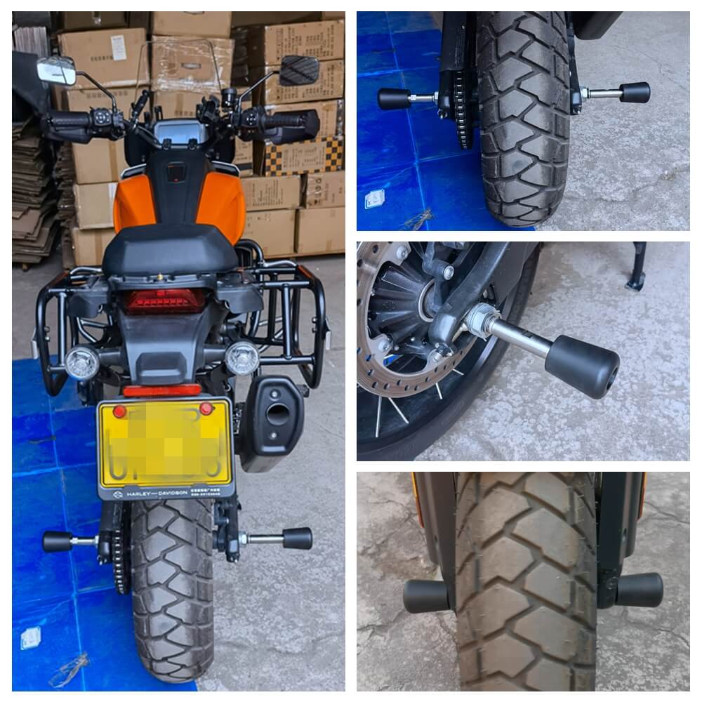 Harley Pan America 1250 ST Special RA1250S RA1250 CVO Front Rear Axle Fork Wheel Slider Falling Protector Crash Protectors Stand 2021-2025 - pazoma