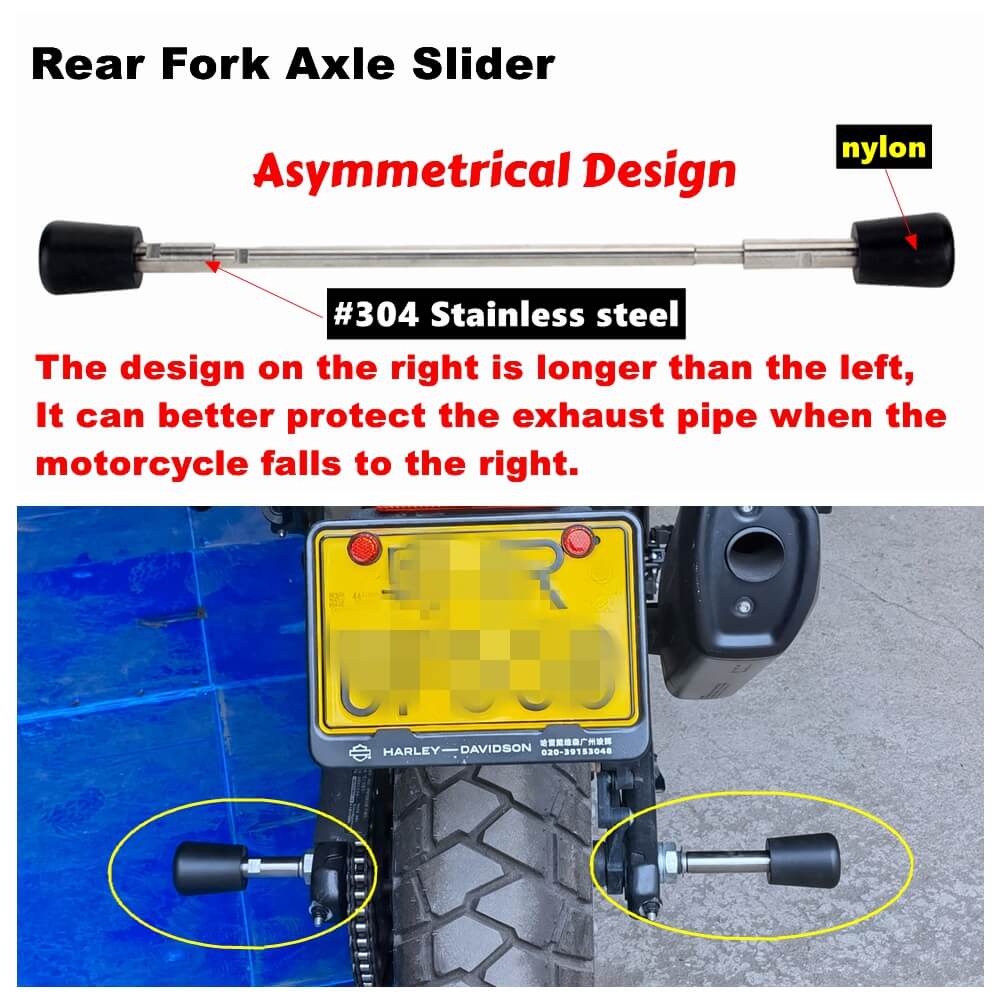 Front Rear Wheel Protection Fork Axle Slider Crash Frame Protector For Harley Pan America 1250 ST RA1250ST Special CVO RA1250 S SE 21-2025 - pazoma