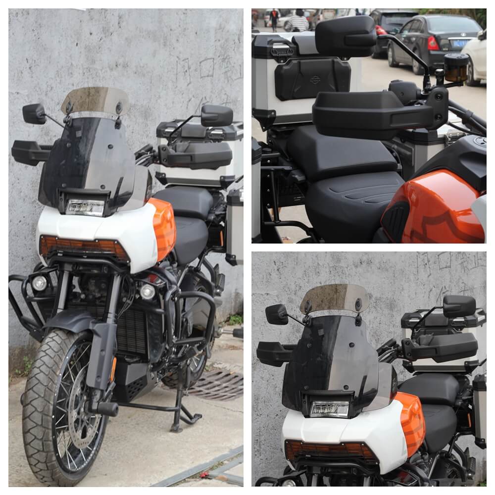 Motorcycle Handguard Hand Wind Deflectors Hand Guards Handlebar Protection For Harley Pan America 1250 Special RA1250S RA1250 CVO RA1250SE 2021-2025 - pazoma