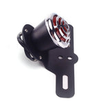 Harley Chopper Bobber Cafe Racer Vintage old school Scrambler Custom LED Taillight Brake Stop Tail Light Lamp W/Chrome Grille - pazoma