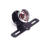 Harley Chopper Bobber Cafe Racer Vintage old school Scrambler Custom LED Taillight Brake Stop Tail Light Lamp W/Chrome Grille - pazoma