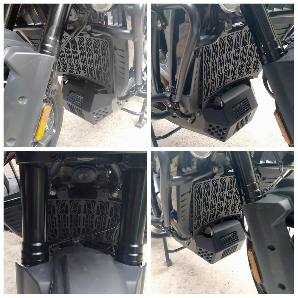 Motorcycle Louvered Design Radiator Guard Protector Grille Grill Cover For Harley Pan America 1250 Special CVO RA1250S RA1250 RA1250SE 2021-2024 - pazoma