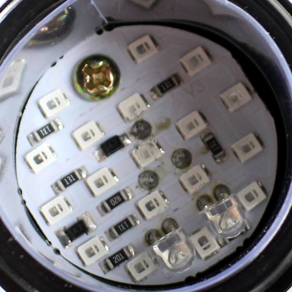 Motorcycle LED Taillight Brake Stop Lamp w/Blue Red Dot For Harley Triumph Chopper Bobber Cafe Racer Vintage old school Custom - pazoma