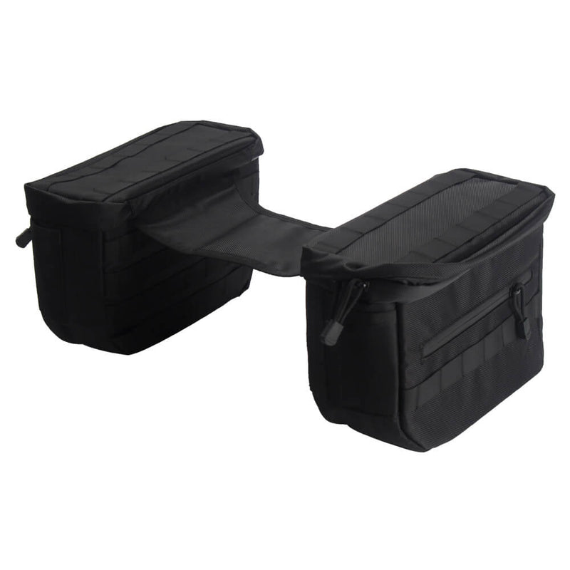Black Saddlebags Saddle Bags Luggage Bags Knight Rider Storage Bag For Harley Softail Dyna Super Glide FXD/I Sportster FXR - pazoma