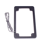 Motorcycle Universal 4x7" Flat Style Hidden LED Board License Plate Frame - pazoma