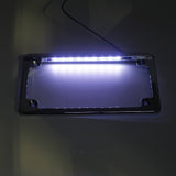 Motorcycle Universal 4x7" Flat Style Hidden LED Board License Plate Frame - pazoma