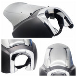 CBC Cali TSport Front Fairing For Harley Club Style Dyna Street Bob T-Sport FXR w/Chrome Trim Bezel Windshield Headlight Relocation Block - pazoma