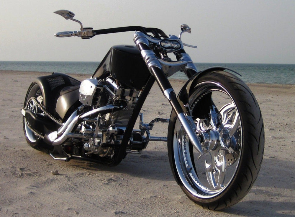 Harley V-Rod Choppers Bobbers Cyclops Custom Motorcycle Headlight Double Oval Wave Twin Headlamp - pazoma