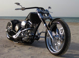 Harley V-Rod Choppers Bobbers Cyclops Custom Motorcycle Headlight Double Oval Wave Twin Headlamp - pazoma