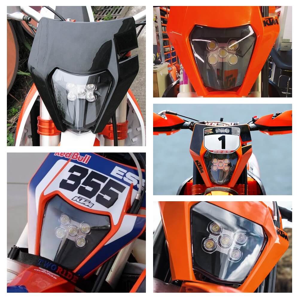 For KTM LED Headlight 17-20 XC-W/EXC-F 79614901000 - pazoma