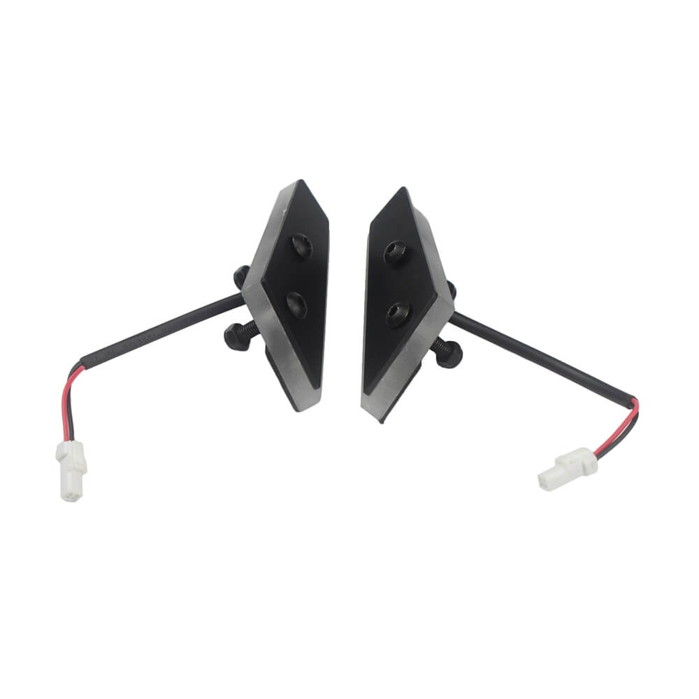 DUCATI Panigale V4 / V4S / Speciale Mirror Block Off Amber LED Turn Signals Billet Black Plates Front 2018-2019 - pazoma