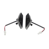 DUCATI Panigale V4 / V4S / Speciale Mirror Block Off Amber LED Turn Signals Billet Black Plates Front 2018-2019 - pazoma