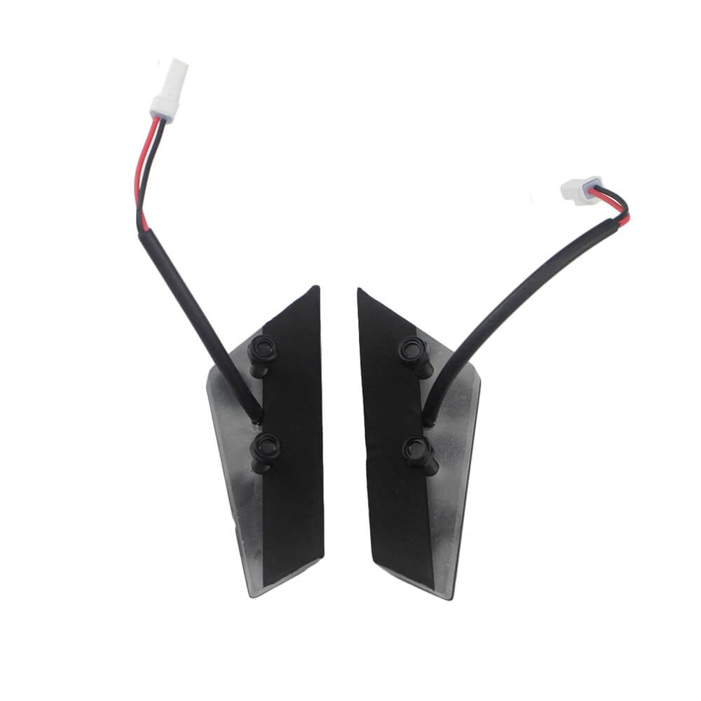 DUCATI Panigale V4 / V4S / Speciale Mirror Block Off Amber LED Turn Signals Billet Black Plates Front 2018-2019 - pazoma