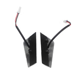 DUCATI Panigale V4 / V4S / Speciale Mirror Block Off Amber LED Turn Signals Billet Black Plates Front 2018-2019 - pazoma