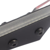 DUCATI Panigale V4 / V4S / Speciale Mirror Block Off Amber LED Turn Signals Billet Black Plates Front 2018-2019 - pazoma