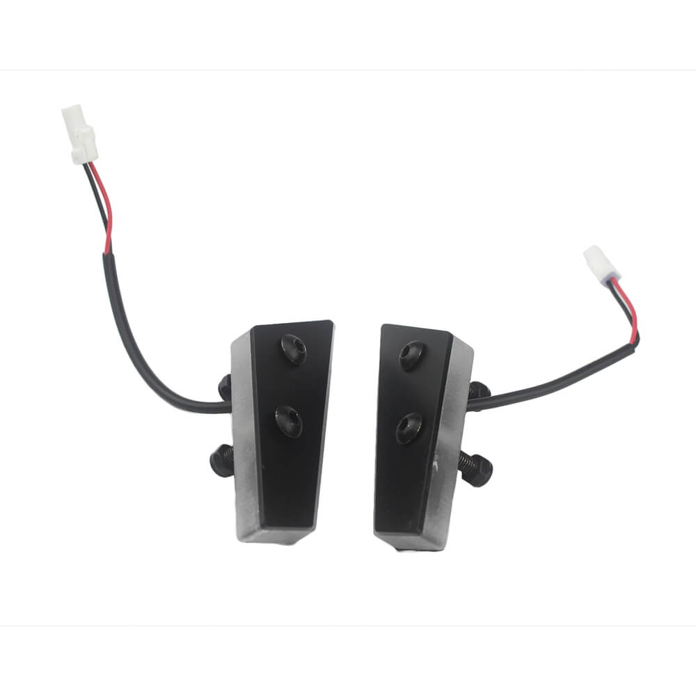 DUCATI Panigale V4 / V4S / Speciale Mirror Block Off Amber LED Turn Signals Billet Black Plates Front 2018-2019 - pazoma