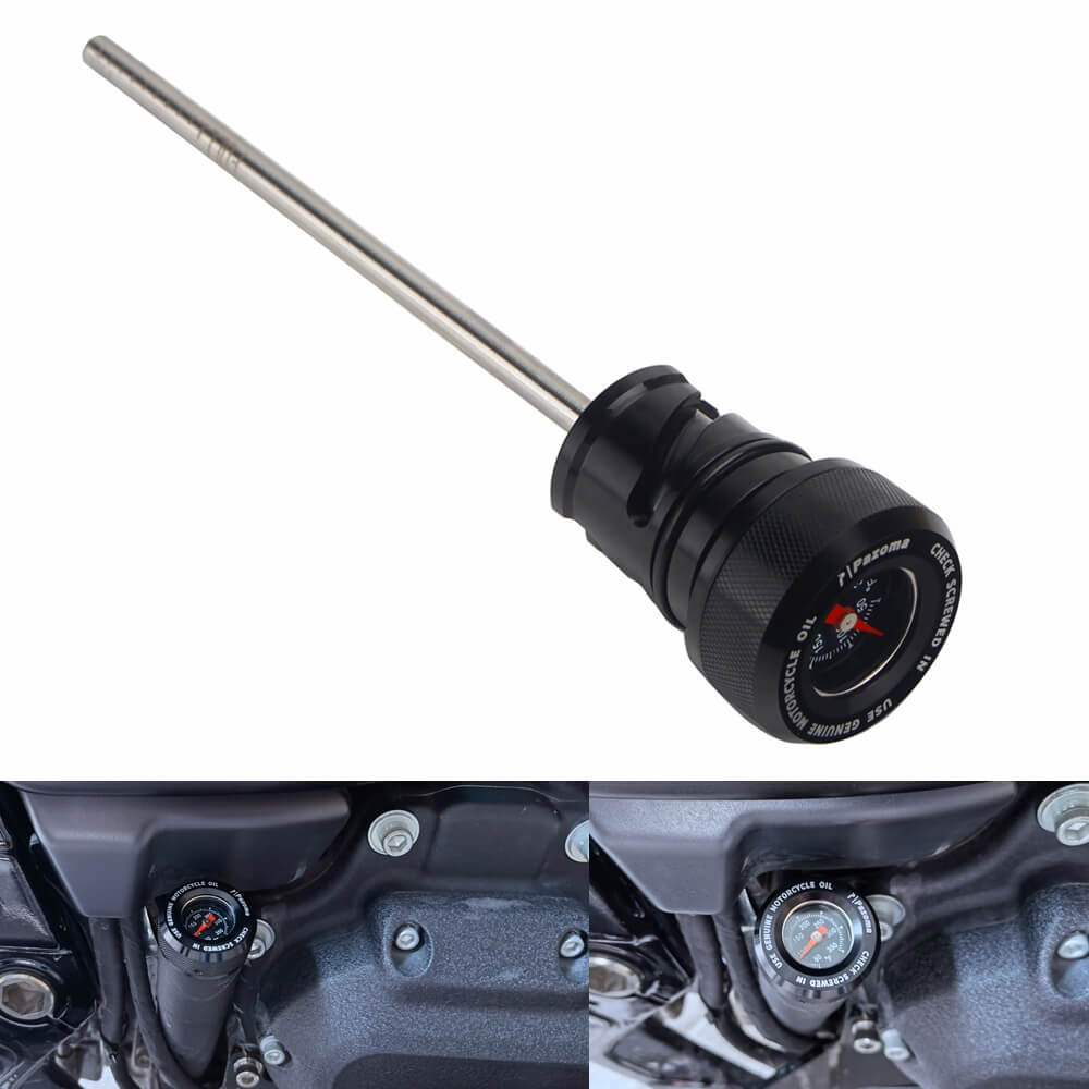 Oil Dipstick With Temperature Gauge For Harley Davidson Milwaukee 8 Softail M8 2018-2024 Breakout Deluxe Fat Bob Boy Heritage Classic Standard - pazoma